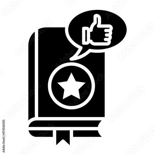 Recommendation vector icon. Can be used for Literature iconset.