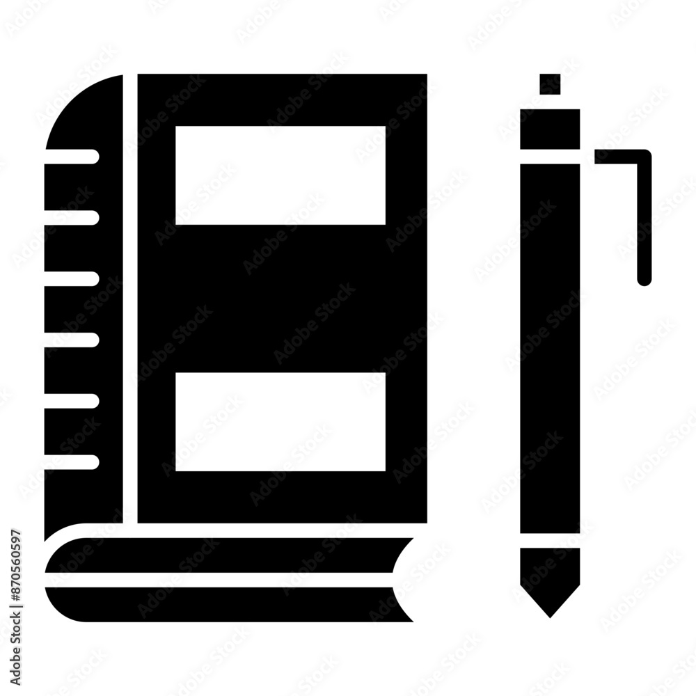Journal vector icon. Can be used for Literature iconset. Journal vector icon. Can be used for Literature iconset.