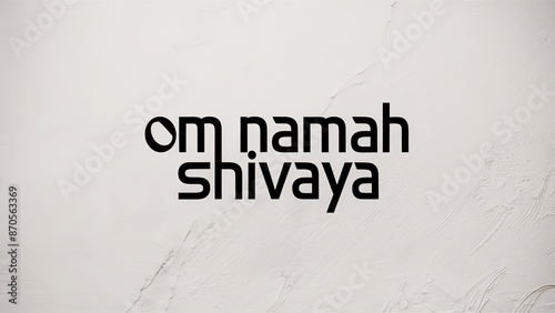 illustration of om namha shivaya, Generative ai photo