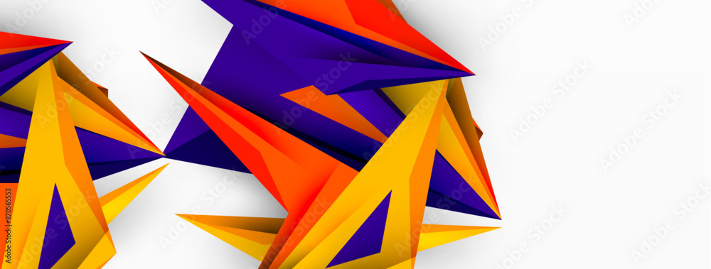 Minimal geometric abstract background. Low poly dynamic triangle design. Trendy techno business template for wallpaper, banner, background or landing Minimal geometric abstract background. Low poly dynamic triangle design. Trendy techno business template for wallpaper, banner, background or landing