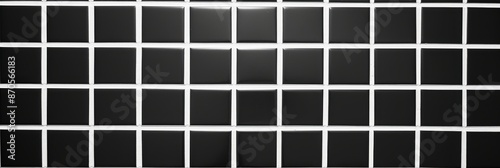 Black and White Tile Wall