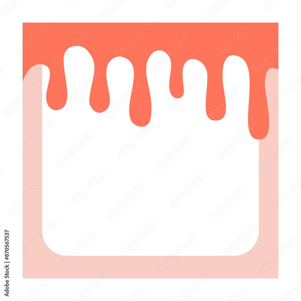 Obraz premium The rectangular note paper was colored with a greasy liquid.