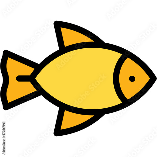Vector Icon Fish, Fast Food, Italian, Food And Restaurant, Dolly Fish