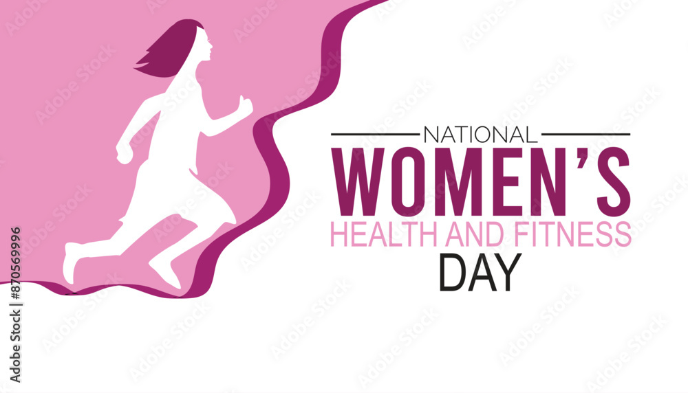 National women’s health and fitness day is observed every year on September.banner design template Vector illustration background design. National women’s health and fitness day is observed every year on September.banner design template Vector illustration background design.