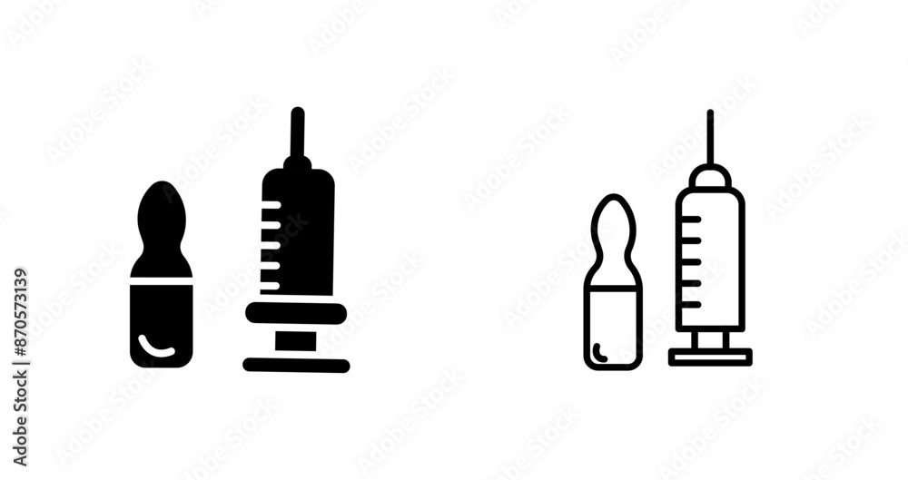 Obraz premium Injection Vector Icon