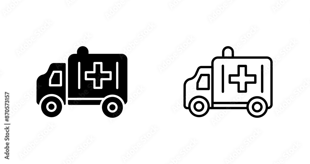Fototapeta premium Ambulance Vector Icon