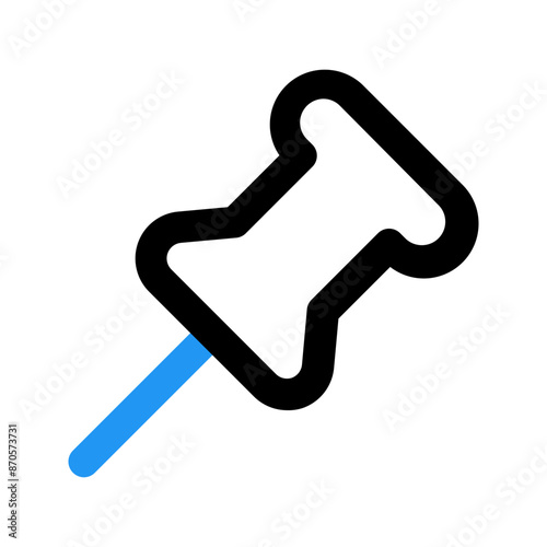 pin line color icon
