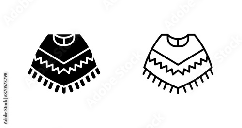 Poncho Vector Icon