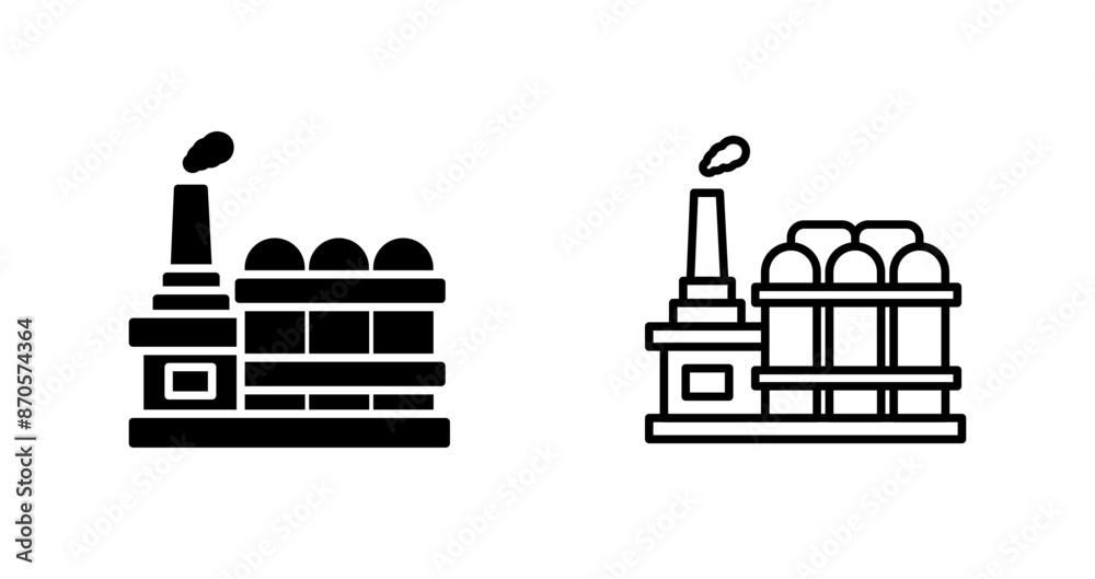 Factory II Vector Icon Factory II Vector Icon