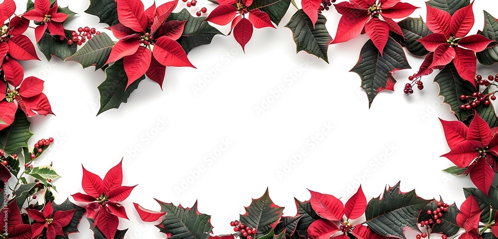 red flower  bail with decoration on the balls isolated on the white pure color background 