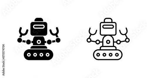 Industrial Robot I Vector Icon