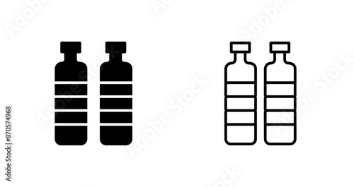 Bottle in Water Vector Icon