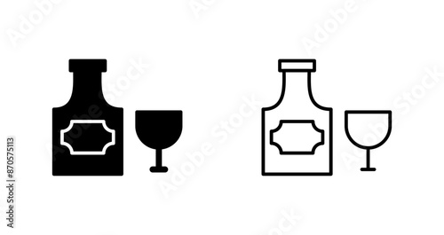 Bottle of Rum Vector Icon