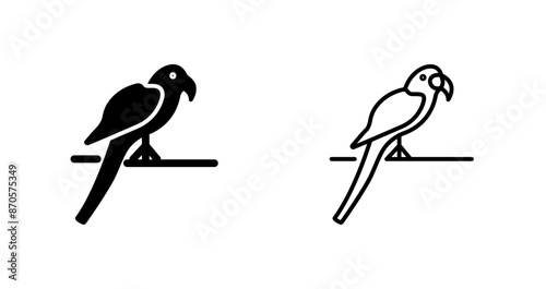 Wallpaper Mural Parrot Vector Icon Torontodigital.ca
