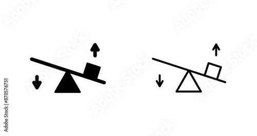 Seesaw Vector Icon