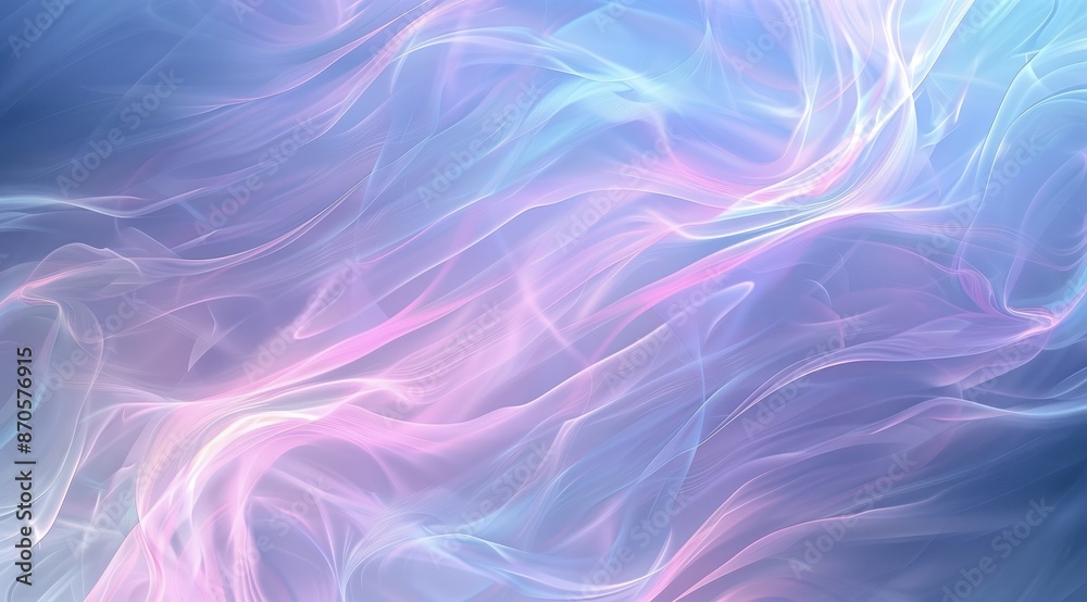 A background of pastel colors with an abstract, blue and purple flowing waves. A background of pastel colors with an abstract, blue and purple flowing waves.