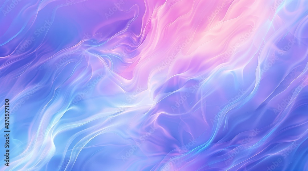 A background of pastel colors with an abstract, blue and purple flowing waves. A background of pastel colors with an abstract, blue and purple flowing waves.