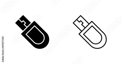 Bitcoin Usb Device Vector Icon