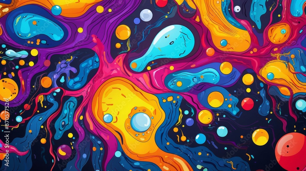 abstract health flat design top view energetic theme cartoon drawing vivid abstract health flat design top view energetic theme cartoon drawing vivid