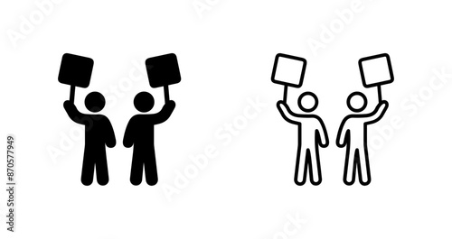 Demonstrator Vector Icon