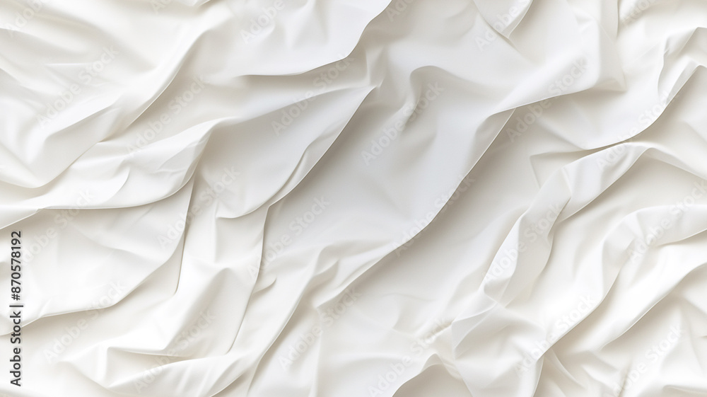 Fototapeta premium Paper texture white background crumpled design element