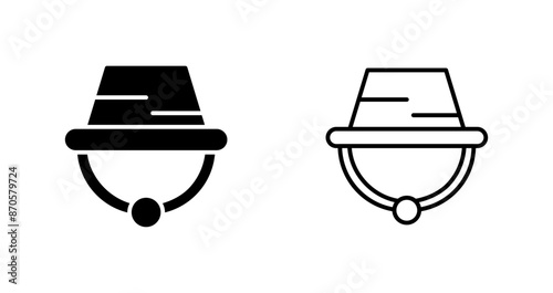 Camping Hat Vector Icon
