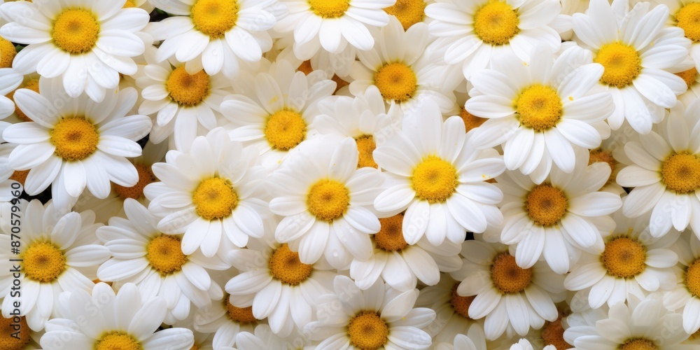 Fototapeta premium A Close-up View of a Bunch of Daisies