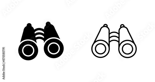 Binoculars Vector Icon