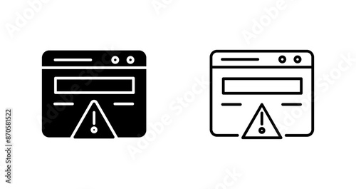 Web Error Vector Icon