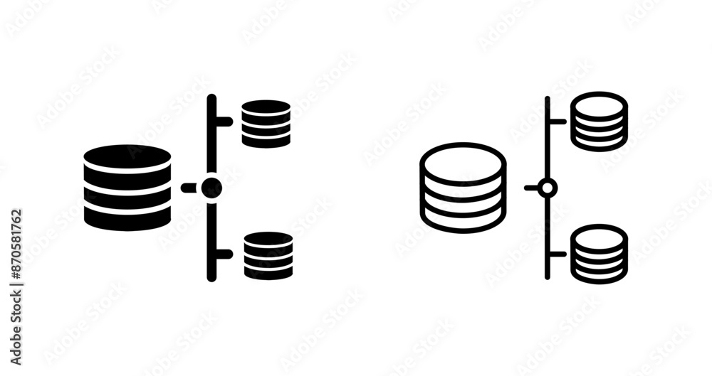 Data Share Vector Icon Data Share Vector Icon