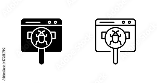 Web Bug Vector Icon