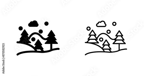 Snow Fall Vector Icon