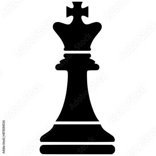 Chess king silhouette