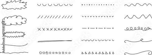 Chalk scribble arrow, line brush set. Hand drawn doodle brush lines vector image