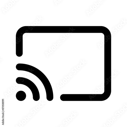 Broadcast line icon