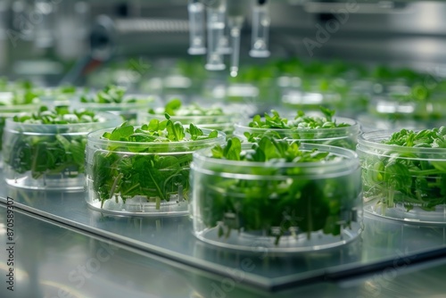 Explore the future of food production with studio isolate shots showcasing cellular agriculture's innovative lab-grown products.