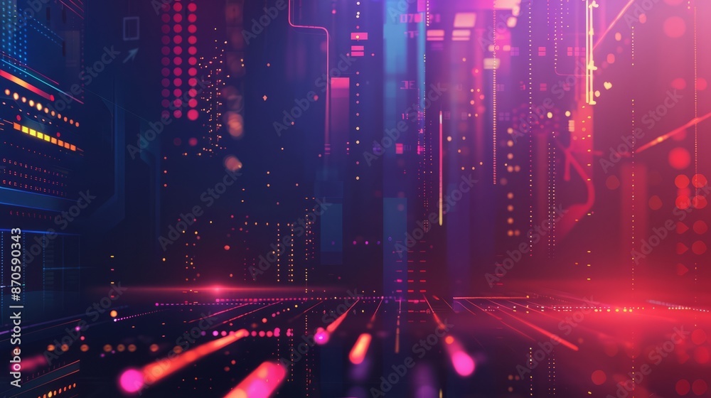 Graphic design background of tech scene. space area for text Graphic design background of tech scene. space area for text