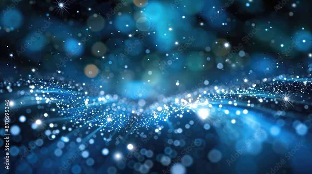 Abstract starry night sky with sparkling stars and a deep blue background Abstract starry night sky with sparkling stars and a deep blue background