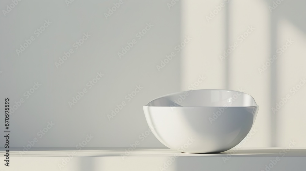 Serene Minimalism - White Background with Perfect Lighting for Simplicity Serene Minimalism - White Background with Perfect Lighting for Simplicity