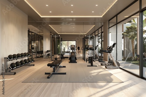 interior of gym