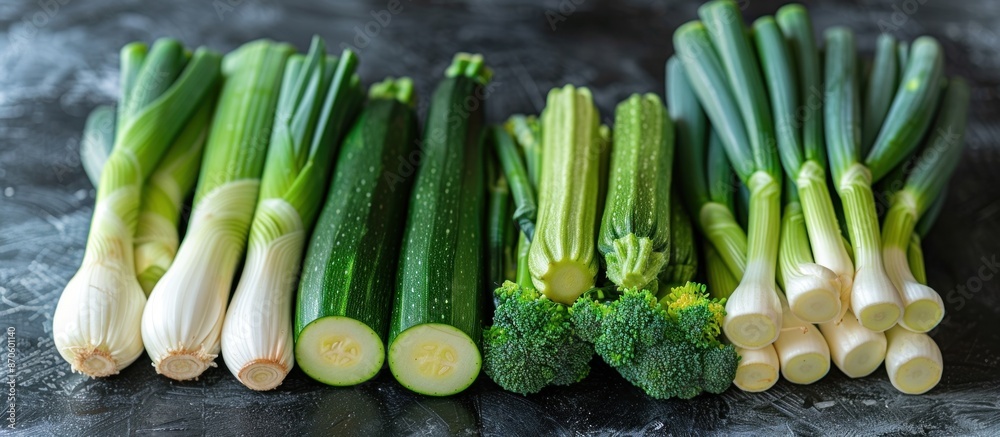 Assortment of Fresh Green Vegetables Assortment of Fresh Green Vegetables