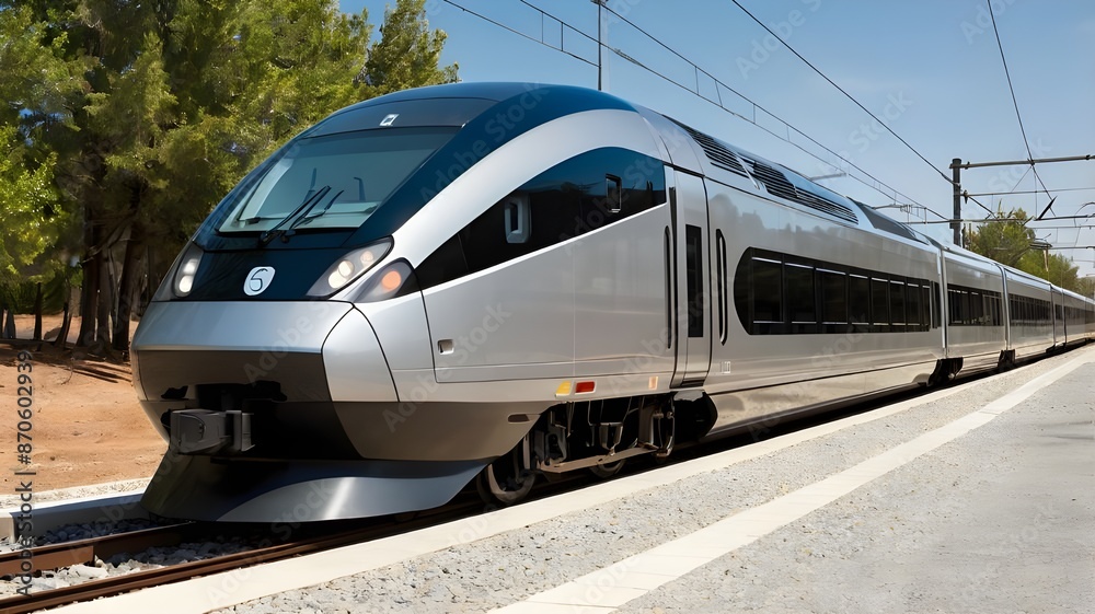Fototapeta premium train on the railway