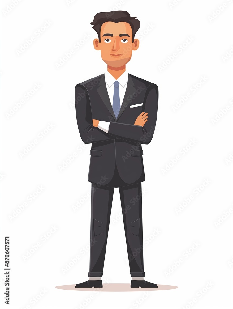 CEO Executive male wearing CEO executive uniform, Full body character, vector illustration, Clip art, management, isolated on white background CEO Executive male wearing CEO executive uniform, Full body character, vector illustration, Clip art, management, isolated on white background