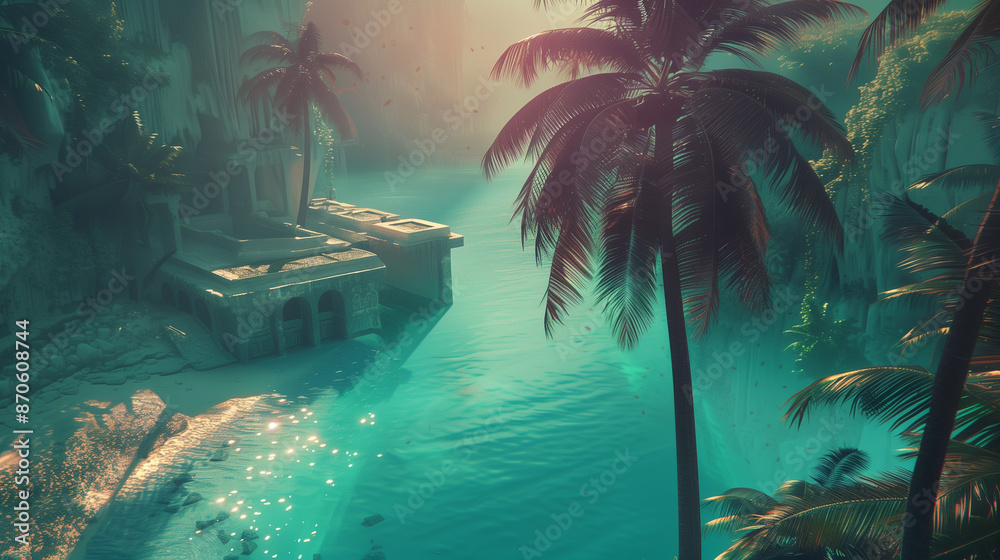 Fototapeta premium tropical paradise island