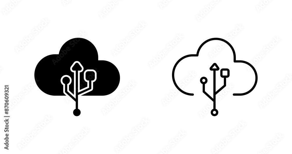 Obraz premium Cable Vector Icon