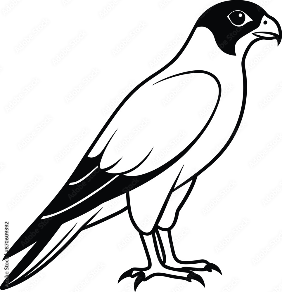 Obraz premium Egol silhouette vector illustration 
