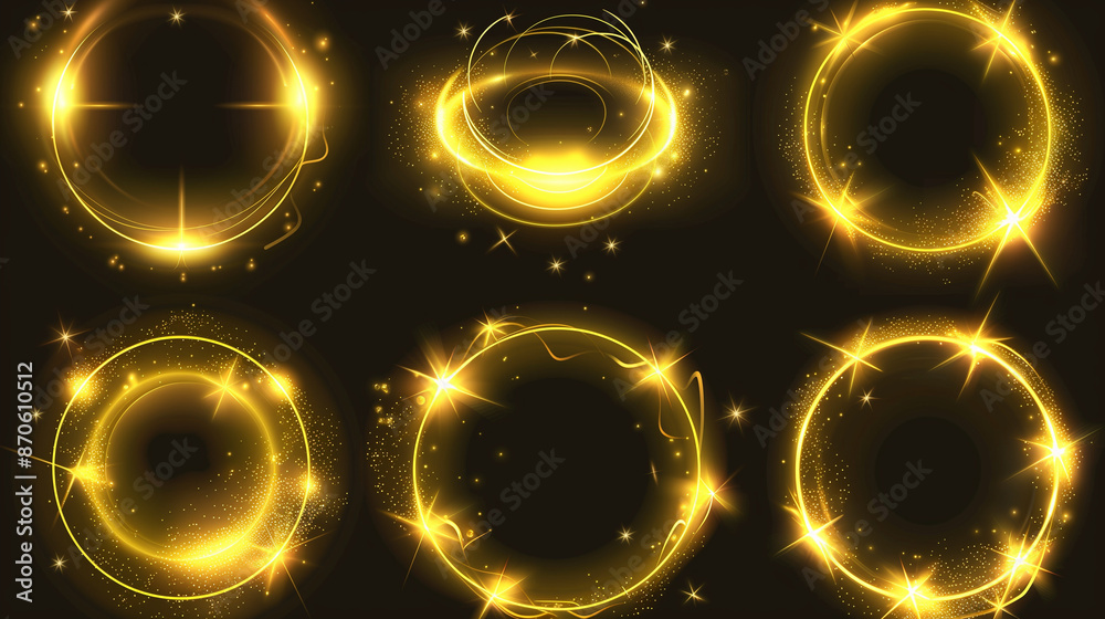 golden spheres on black background golden spheres on black background