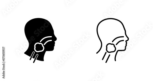 Throat Cancer Vector Icon