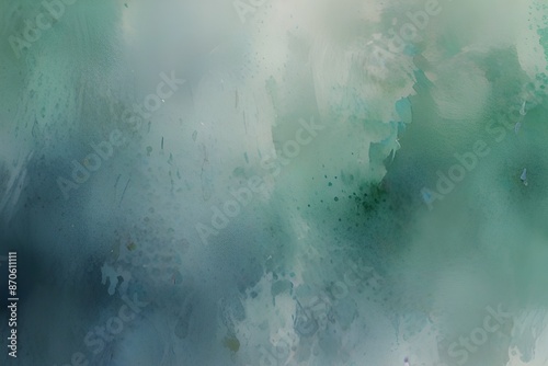 Watercolor background in blue and white painting with gradient painted texture and grunge in abstract design, pastel blue green backgrounds or paper banne Generative AI