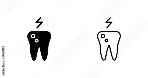 Toothache And Plaque Vector Icon